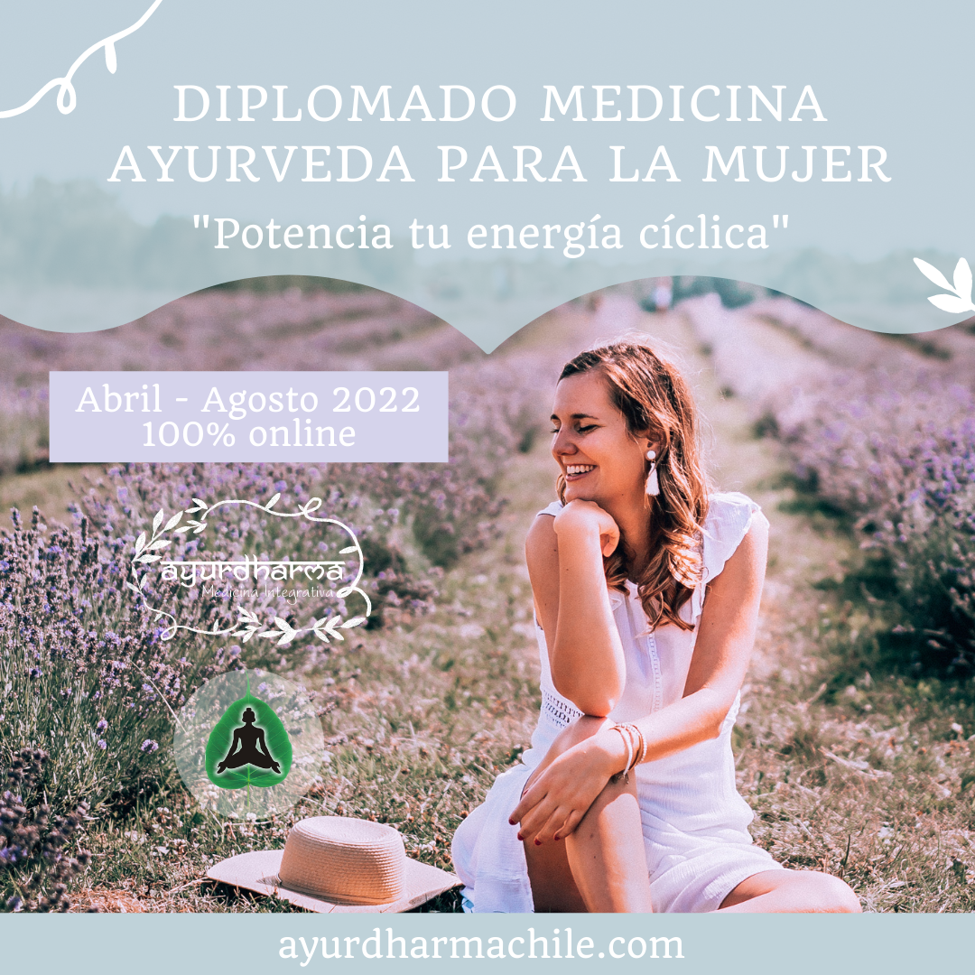 Afiche Diplomado Ayurveda para la Mujer